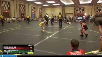 70 lbs Quarterfinals (8 Team) - Kellon Kanaskie, Kings Krew vs Chris Sanchez, Steel Valley Street