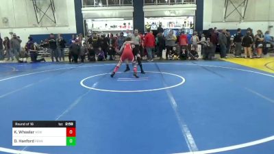 121 lbs Round Of 16 - Kaleb Wheeler, New Castle vs Draven Hanford, Penn Trafford