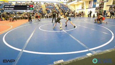 61 lbs Final - Aksel Davis, Tahlequah Wrestling Club vs Byrd Ware, Cleveland Takedown