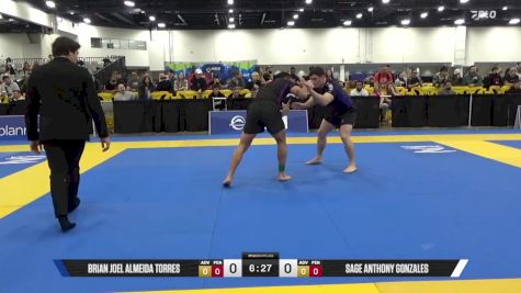 Sage Anthony Gonzales vs Brian Joel Almeida Torres 2025 World IBJJF Jiu-Jitsu No-Gi Championship