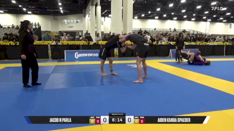 Aiden Kanoa Spaeder vs Jacob N Parla 2025 World IBJJF Jiu-Jitsu No-Gi Championship