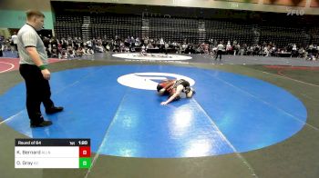 126 lbs Round Of 64 - Kelby Bernard, Allen vs Ozias Gray, Acadiana