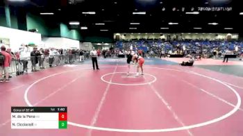 160 lbs Consolation - Mateo De La Pena, WA vs Nick Cicciarelli, IN