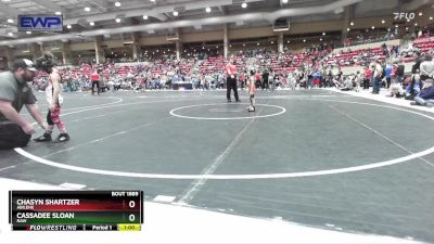 40 lbs Quarterfinal - Cassadee Sloan, Raw vs Chasyn Shartzer, Abilene