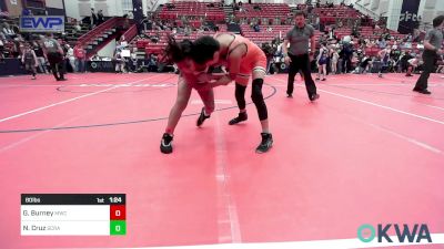 80 lbs Final - Geo Burney, Maize Wrestling Club vs Nathan Cruz, Scrap Yard Training