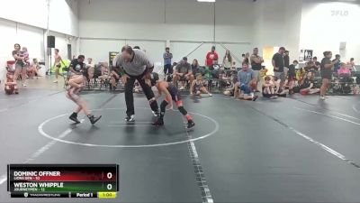 56 lbs Round 1 - Dominic Offner, Lions Den vs Weston Whipple, Journeymen