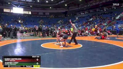 190 lbs Semifinal - ILeen Castrejon, Zion (Z.-Benton) vs Karmen Cody, Clifton (Central)