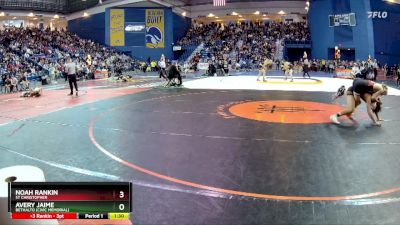 126 lbs Prelim - AVERY JAIME, Bethalto (Civic Memorial) vs Noah Rankin, St Christopher