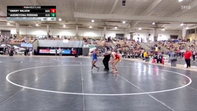 Girls 126 lbs 3rd Place Match - Audreyona Perkins, Cleveland High School vs Emery Wilson, Ravenwood High School