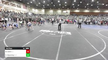 65 lbs 2nd Place - Brysen Conn, Illinois Valley YW vs Crew Downing, Wyoming Underground