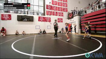 55 lbs Consi Of 8 #2 - Caleb Boyd, Harrah Little League Wrestling vs James Stephens, Chickasha Youth Wrestling