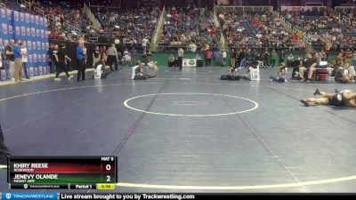 100 lbs Quarterfinal - Jenevy Olande, Mount Airy vs Khiry Reese, Rosewood