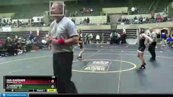 106 lbs Semis & 1st Wrestleback (8 Team) - Ava Gardner, Marshfield vs TJ Koester, Bettendorf