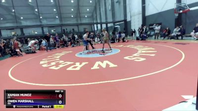 120 lbs Semifinal - Xamian Munoz, CA vs Owen Marshall, WA