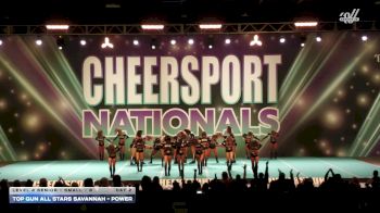 Top Gun All Stars Savannah - Power [2026 L4 Senior - Small - B Day 2] 2026 CHEERSPORT National All Star Cheerleading Championship