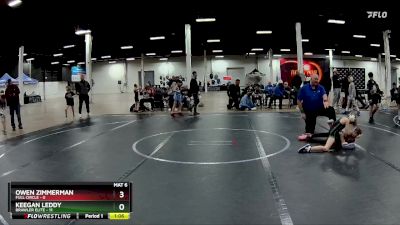 56 lbs Semis (4 Team) - Owen Zimmerman, Full Circle vs Keegan Leddy, Brawler Elite