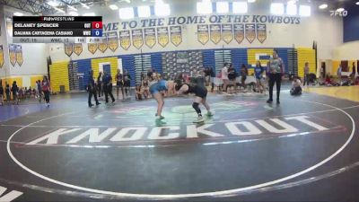 130 lbs Round 3 (6 Team) - Daliana Cartagena Casiano, Wellington WC vs Delaney Spencer, The Outsiders