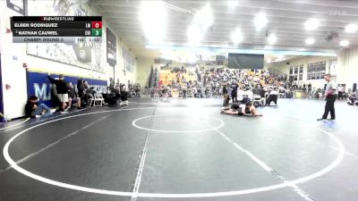 150 lbs Champ. Round 3 - Elben Rodriguez, La Mirada vs Nathan Cauwel, Chino