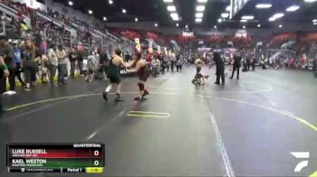 130 lbs Quarterfinal - Kael Weston, Manton Monsters vs Luke Russell, Anchor Bay WC