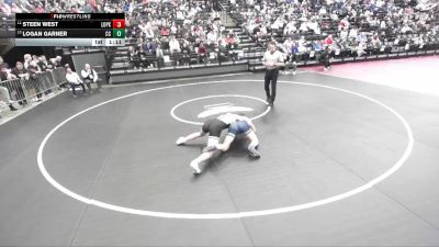 6A 175 lbs Cons. Round 3 - Logan Garner, Corner Canyon vs Steen West, Lone Peak