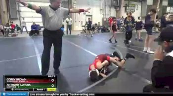 68 lbs Round 1 (4 Team) - Corey Brown, Junior Terps Xtreme vs Anthony Lopera, Scorpions