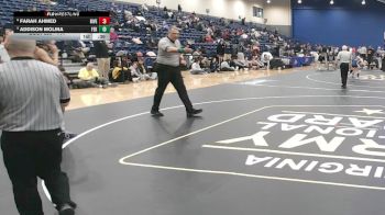 114 lbs 3rd Place Match - Addison Molina, Floyd E. Kellam vs Farah Ahmed, Riverbend