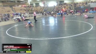 50 lbs Quarterfinal - Timothy Laverty, Iron Knights vs Jaxon Cross, Higher Calling Wrestling Club