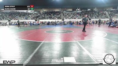 138 lbs Consi Of 4 - Jenna Stout, Little Axe Takedown Club vs Olivia Calvin, Catoosa Wrestling