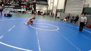 128-135 lbs Cons. Round 4 - Daisy Cameron, Nebraska Wrestling Academy vs Mia Mendoza, Swink
