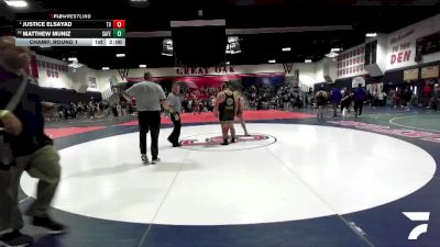 285 lbs Champ. Round 1 - Justice ElSayad, Temecula Valley vs Matthew Muniz, Santa Fe