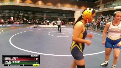 135 lbs Cons. Round 4 - Judith Suastegui, Gregori vs Evelynn Hendrix, Reed