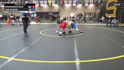 120 lbs Cons. Round 2 - Konstantinos Panos, Big Game Wrestling Club vs Zane Gillespie, Premier Wrestling Center