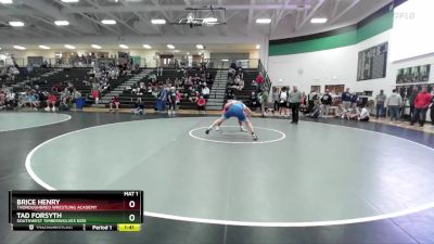 175 lbs Semifinal - Brice Henry, Thoroughbred Wrestling Academy vs Tad Forsyth, Southwest Timberwolves Kids