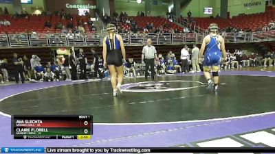 170 lbs Finals (2 Team) - Ava Slechta, Seward Girls vs Claire Florell, Kearney Girls