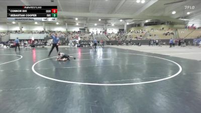 55 lbs Quarterfinal - Connor Dix, Halls Wrestling vs Sebastian Cooper, Rabbit Wrestling Club