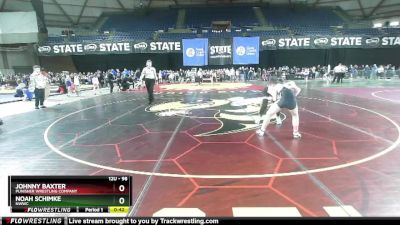 98 lbs Semifinal - Johnny Baxter, Punisher Wrestling Company vs Noah Schimke, NWWC