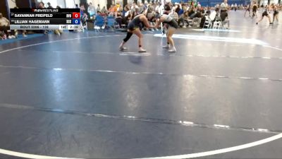 138 lbs Quarterfinal - Lillian Hagemann, Southeast CC vs Savannah Freifeld, Buena Vista