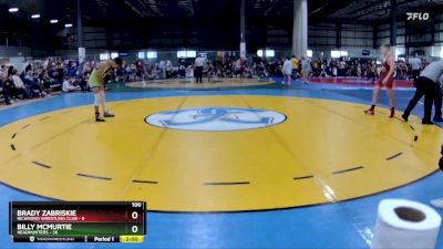 100 lbs Round 2 (6 Team) - Billy McMurtie, HEADHUNTERS vs Brady Zabriskie, RICHMOND WRESTLING CLUB