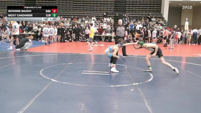 73 lbs Rr Rnd 1 - Giovanni Mazzio, Revolution Wrestling Club - MSC vs Nicky Canzanese, Clearview - MSC