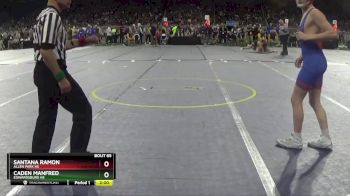 D2-113 lbs Champ. Round 1 - Santana Ramon, Allen Park HS vs Caden Manfred, Edwardsburg HS