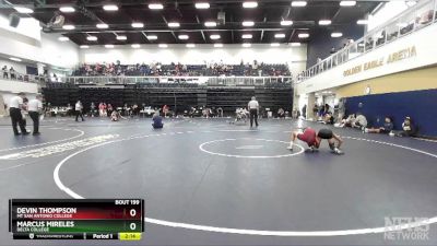 133 lbs Cons. Round 2 - Devin Thompson, Mt San Antonio College vs Marcus Mireles, Delta College