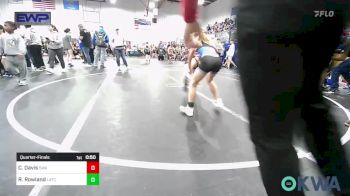 67 lbs Quarterfinal - Caeden Davis, Shelton Wrestling Academy vs Ruby Rowland, Little Axe Takedown Club