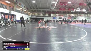123 lbs Quarterfinal - Ella Jauregui, Unattached - California vs Felicity Taylor, Iowa