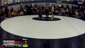 90 lbs Round 2 (3 Team) - Collin Roberts, Columbus North Wrestling Club vs Aria Rethmeyer, Avon Wrestling Club