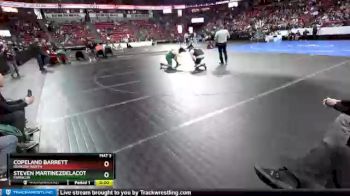 D1-285 lbs Cons. Round 1 - Steven Martinezdelacotera, Franklin vs Copeland Barrett, Oshkosh North