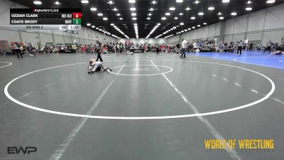 80 lbs Rr Rnd 2 - Uzziah Clark, OK Elite 12U Black vs Coats Brody, Northern Colorado 12U