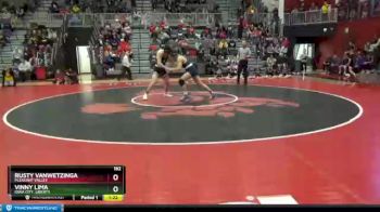 182 lbs Semifinal - Vinny Lima, Iowa City, Liberty vs Rusty VanWetzinga, Pleasant Valley