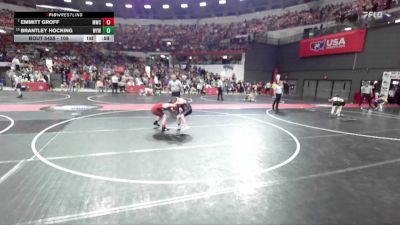 105 lbs Quarterfinal - Emmitt Groff, Muskego Wrestling Club vs Brantley Hocking, Warrior Youth Wrestling
