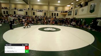 182 lbs Consi Of 16 #2 - Carlos Thomas, Carver vs Nicholas McCarthy, Pembroke