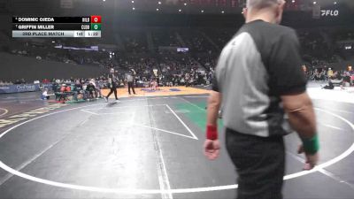 5A Boys 120 lbs 3rd Place Match - Griffin Miller, Caldera Boys vs Dominic Ojeda, Hillsboro Boys